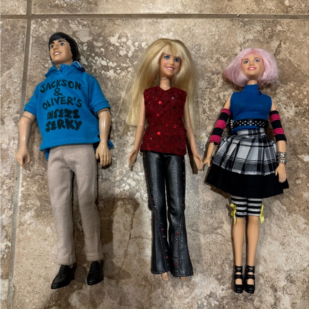 Vintage Disney Hannah Montana Doll lot 2000s Lola Oliver Hannah Disney Channel